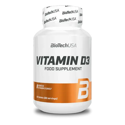 BioTech USA Vitamin D3 d-vitamin 60 tablets