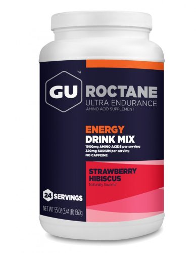 GU Roctane Energy Drink Mix izotóniás italpor Strawberry Hibiscus (24 servings) 1560g