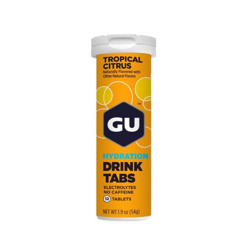 GU Hydration Drink Tabs pezsgőtabletta Tropical Citrus (trópusi citrom ízesítésű) 12 db