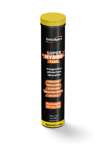 EthicSport Super Hydro Tabs pezsgőtabletta Natural Lemon (citrom ízesítésű) 20 db