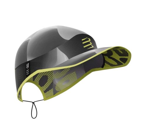 Compressport Pro Racing Cap Black/White/Safety Yellow