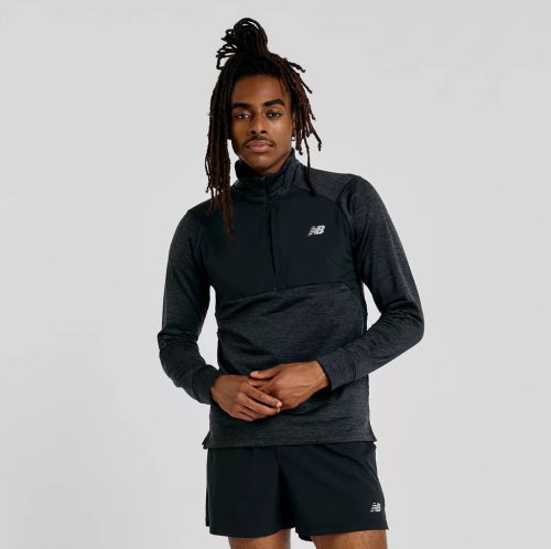 New Balance Athletics Heat Grid 1/2 Zip férfi hosszú ujjú téli futófelső L