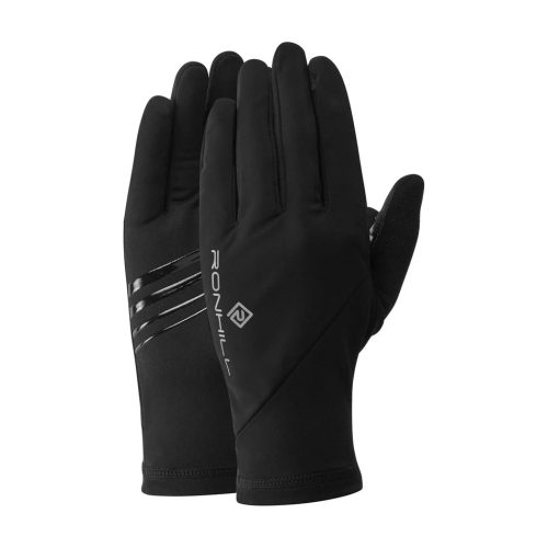 Ronhill Wind-Black Glove uniszex futókesztyű M