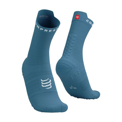 Compressport Pro Racing Socks V4.0 Run (Quarter) Niagara Blue/White