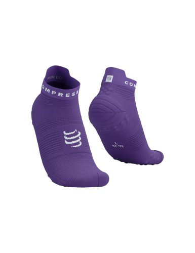 Compressport Pro Racing Socks V4.0 Run (Low) Lilac/White