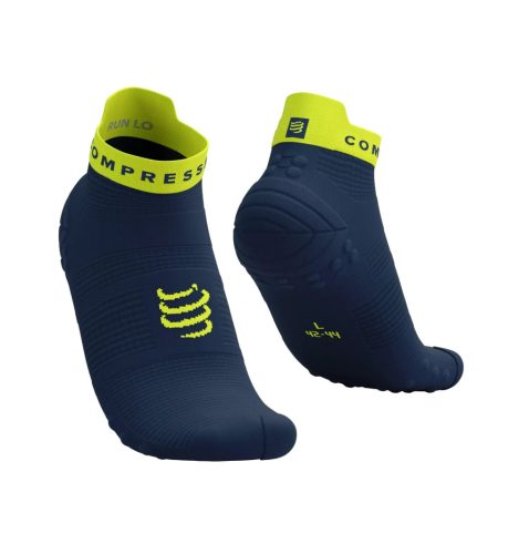 Compressport Pro Racing Socks V4.0 Run (Low) Blues/Green Sheen